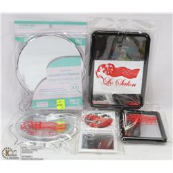 FLAT OF COSMETIC MIRRORS
