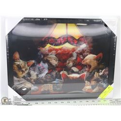 NEW 3-D POKER CATS PICTURE.