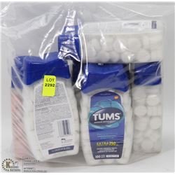 8 ASSORTED TUBS OF TUMS ANTACID