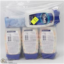 8 ASSORTED TUBS OF TUMS ANTACID