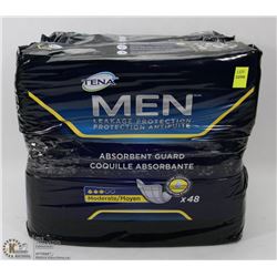 2 PACKS OF TENA MENS LEAKAGE PROTECTION ABSORBENT