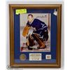 Image 1 : 13"X16" FRAMED JOHNNY BOWER TORONTO MAPLE LEAFS