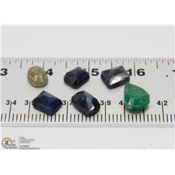 #70-NATURAL SAPPHIRE &EMERALD GEMSTONE  81CT