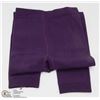 Image 1 : NEW PURPLE  FLEECE LINED LEGGINGS, ONE SIZE