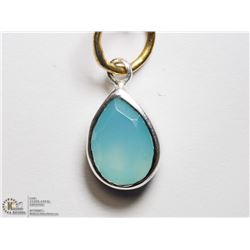 STERLING SILVER CHALCEDONY NECKLACE (APPROX. 4G)