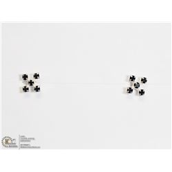 STERLING SILVER ONYX EARRINGS