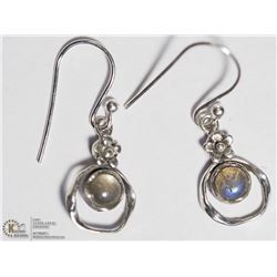 STERLING SILVER LABRADORITE EARRINGS