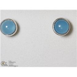 STERLING SILVER CHALCEDONY EARRINGS