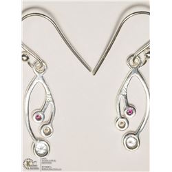 STERLING SILVER CUBIC ZIRCONIA EARRINGS