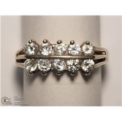 STERLING SILVER CUBIC ZIRCONIA RING SIZE 5.75