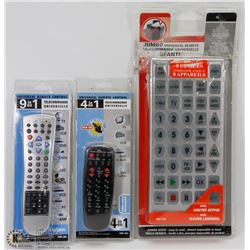 SET OF 4 SEALED UNIVERSAL REMOTES