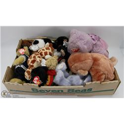 FLAT OF TY BEANIE COLLECTOR BEARS, SMALL & MEDIUM