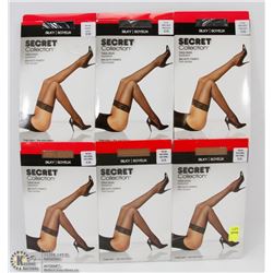 LOT OF 6 SECRET COLLECTION PANTYHOSE