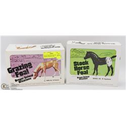 VINTAGE BREYER HAND PAINTED HORSES, GRAZING FOAL