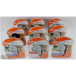 FLAT OF 9 OFF CLIP ONS