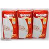 Image 1 : 3 PACKAGES OF HUGGIES DIAPERS SIZE 1