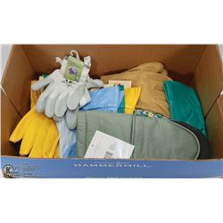 #42) BOX OF NEW WORK GLOVES