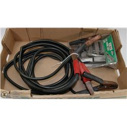 BOOSTER CABLES & NEW 8PC TOW KIT