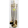 Image 1 : BRASS FIREPLACE TOOL SET. HOUSEHOLD
