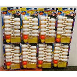 LOT OF 8 KIDS BOWLING SETS