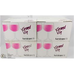 4 CASES OF OVERSIZE WINE GLASSES