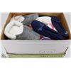 Image 1 : #49) BOX OF WOMENS SLIPPERS & SHOES - NEW
