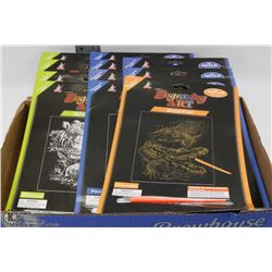 FLAT OF ENGRAVING ART SETS