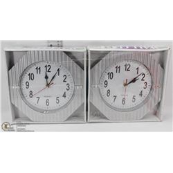 LOT OF 2 WALL CLOCKS