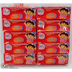 LOT OF 10 DORA SANDWICH BAGS