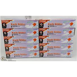 LOT OF 10 KWIK  SLIDER FREEZER BAGS