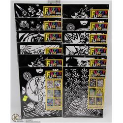 BUNDLE OF 12 FUZZY FUN COLOURING SETS