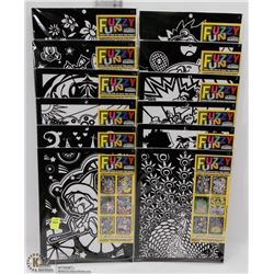 BUNDLE OF 12 FUZZY FUN COLOURING SETS