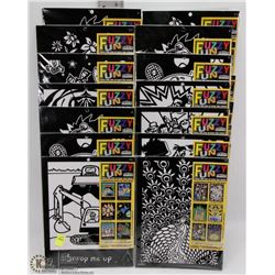 BUNDLE OF 12 FUZZY FUN COLOURING SETS