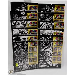 BUNDLE OF 12 FUZZY FUN COLOURING SETS