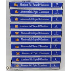 10 ROLLS OF ALUMINUM FOIL 25'