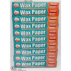 10 ROLLS OF WAX PAPER