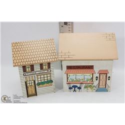 2 VINTAGE KITCHEN HOUSE CANISTERS