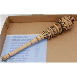 MOLINILLO MEXICAN TURNED WOOD WHISK