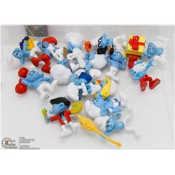 LOT OF 15 ASSORTED SMURF FIGURINES