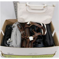 #7) BOX OF NEW PURSES
