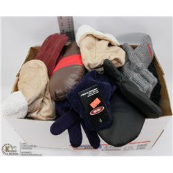 #20) BOX OF ASSORTED WINTER GLOVES