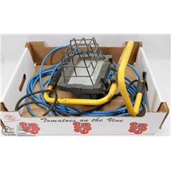 CONSTRUCTION LIGHT W/ EXTENSION CORD.