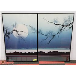 PAIR OF ASIAN STYLE FRAMED PHOTOS