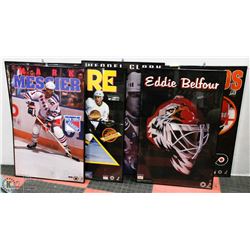 LOT OF 6 ASSORTED HOCKEY FRAMED PICTURES.