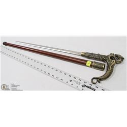 COLLECTOR HIDDEN SWORD DRAGON HEAD CANE