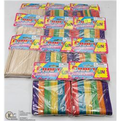 BUNDLE OF WOOD CRAFTING STICKS