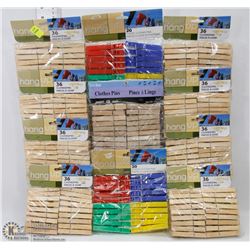 LARGE LOT OF CLOTHES PINS