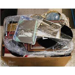 BOX OF ASSORTED PICTURE FRAMES