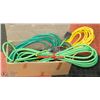 Image 1 : LOT OF EXTENSION CORDS INCL HEAVY DUTY AND TROUBLE