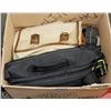 Image 1 : BOX WITH NEW NIKON CAMERA BAG, 2 CARPENTER BELTS